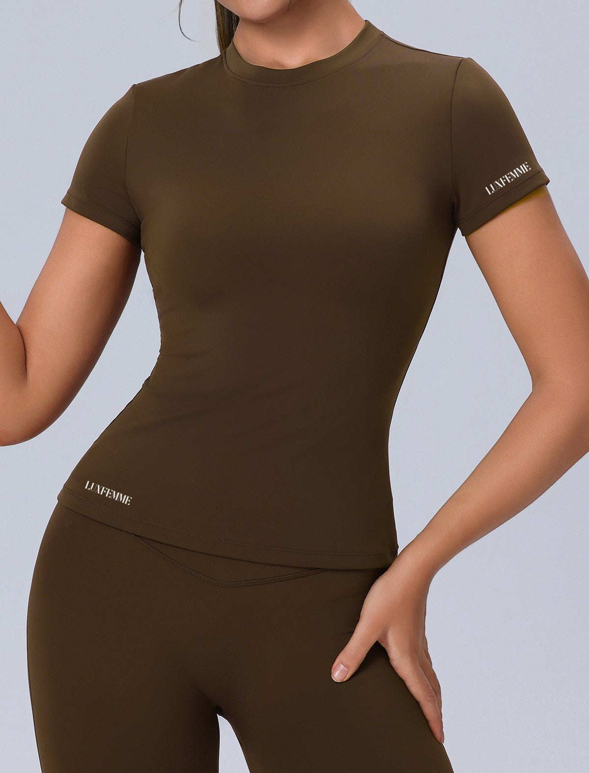 Half Moon - Camiseta de manga corta con cuello redondo