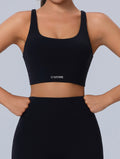 Sunline - Top deportivo con espalda cruzada de tiras finas