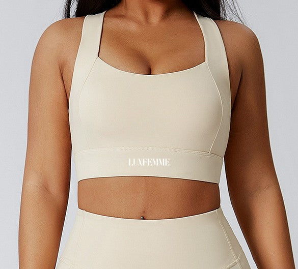 Halo - Top deportivo con espalda tipo nadadora y abertura central