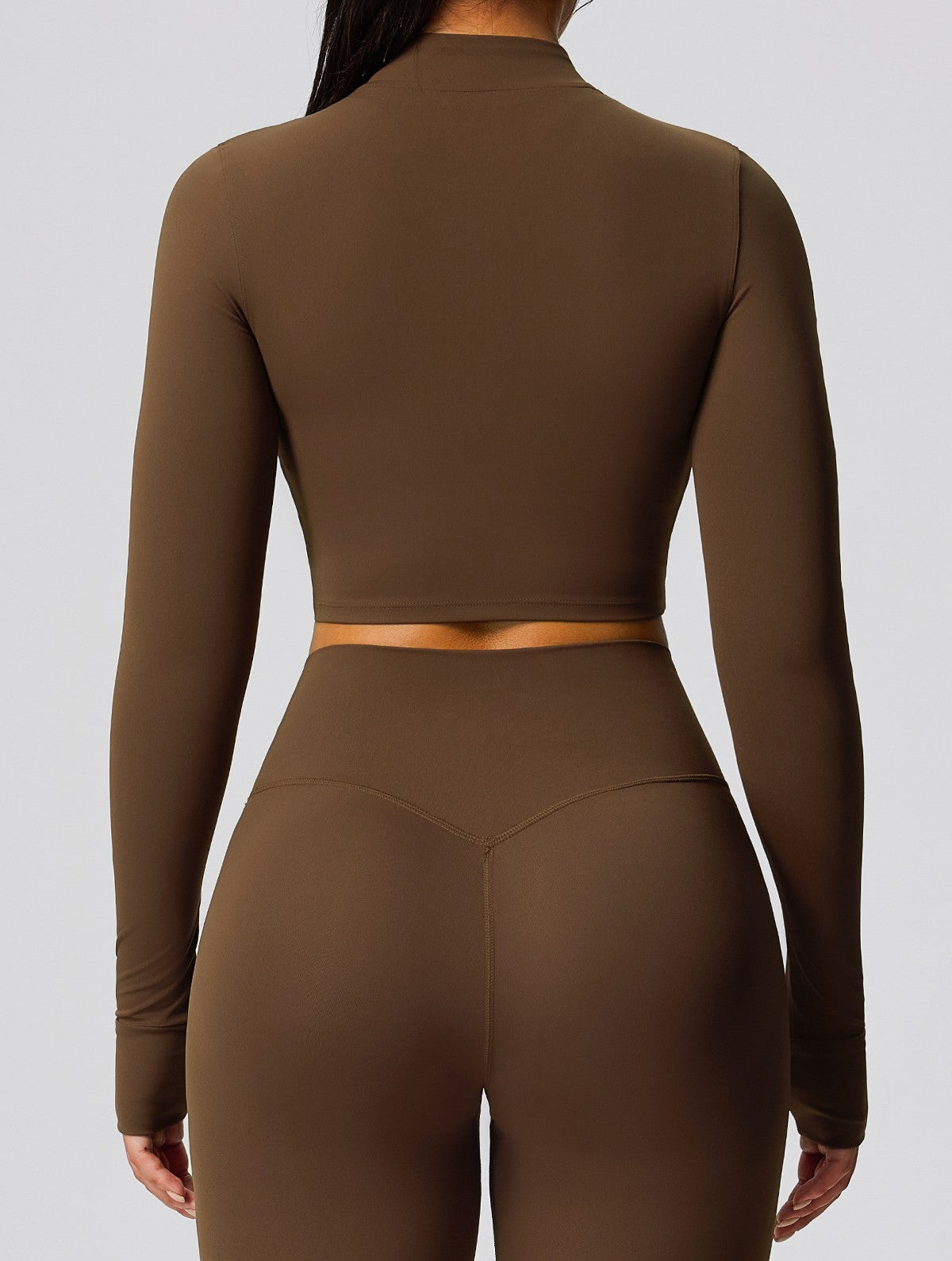 Essence line - Chaqueta técnica cropped con cremallera frontal